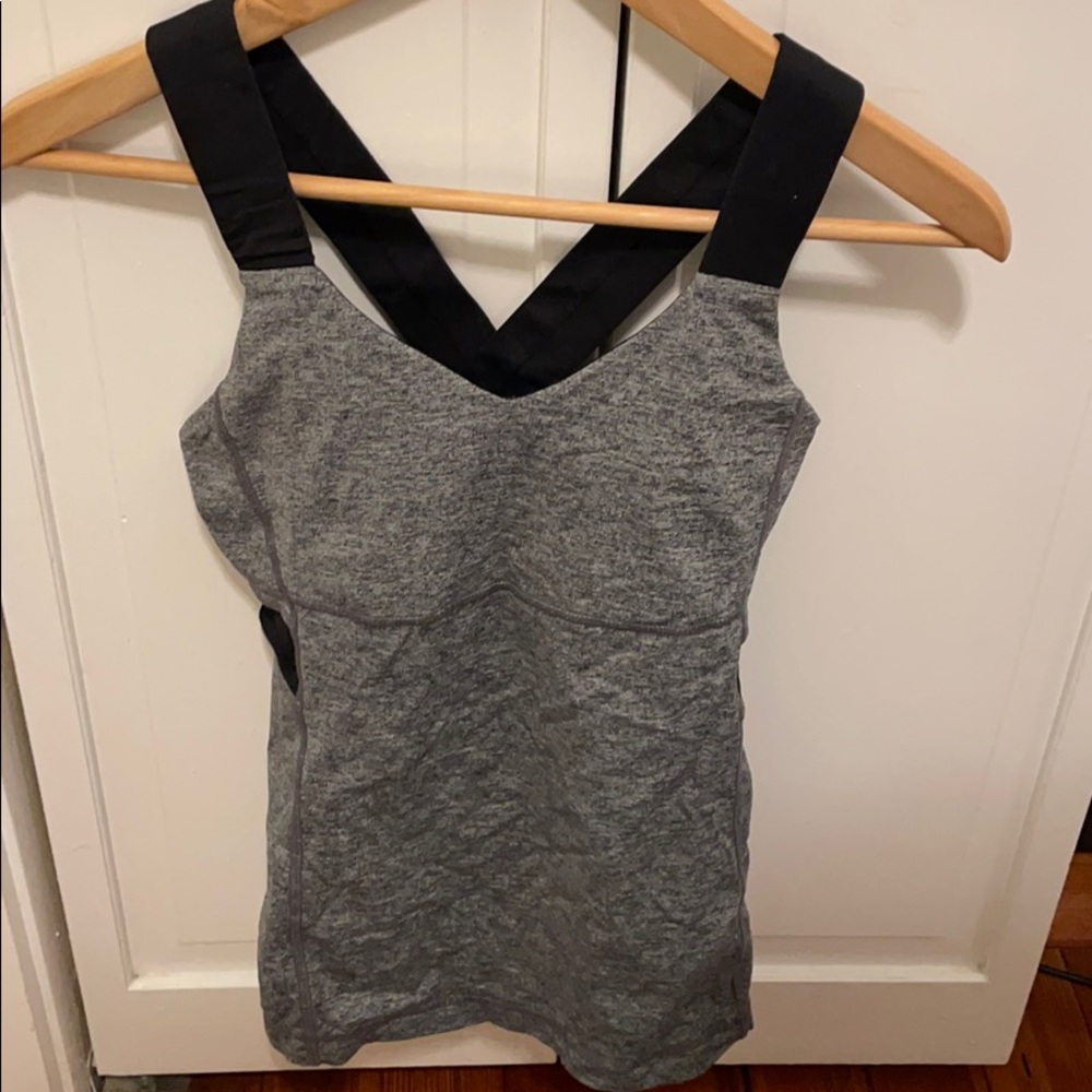 Lululemon tank top with criss-cross back size 6